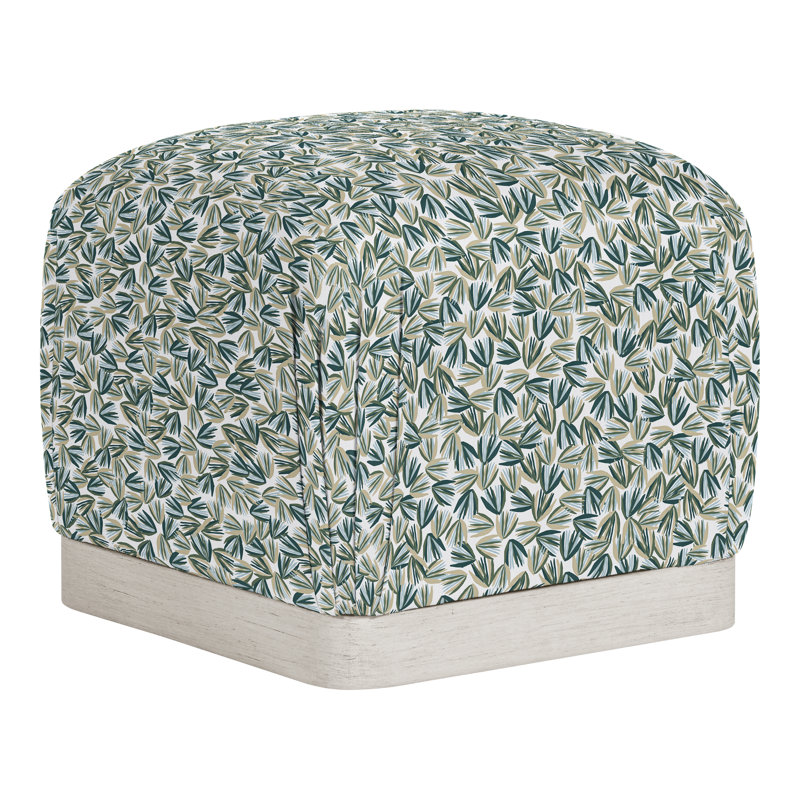 Nola Square Ottoman, Casa Blanca, Perigold Palmetto Verdigris