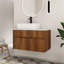 Ensemble de meuble-lavabo mural simple 32 po avec plateau en céramique Zephric-1496628820-1496628821