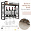 Rosalinde Wine Bottle & Glass Rack in