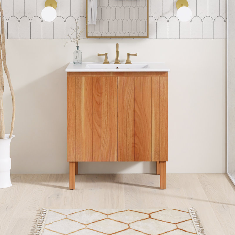 30'' Single Bathroom Vanity With Ceramic Top