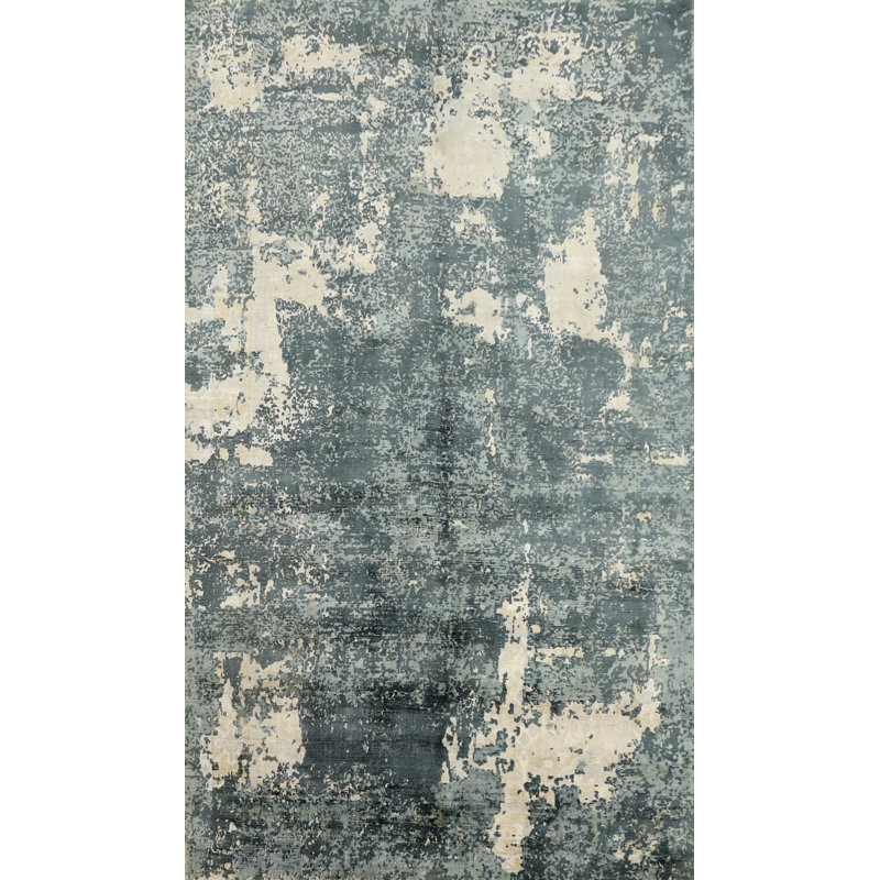 Tapis abstrait délavé 5 x 8