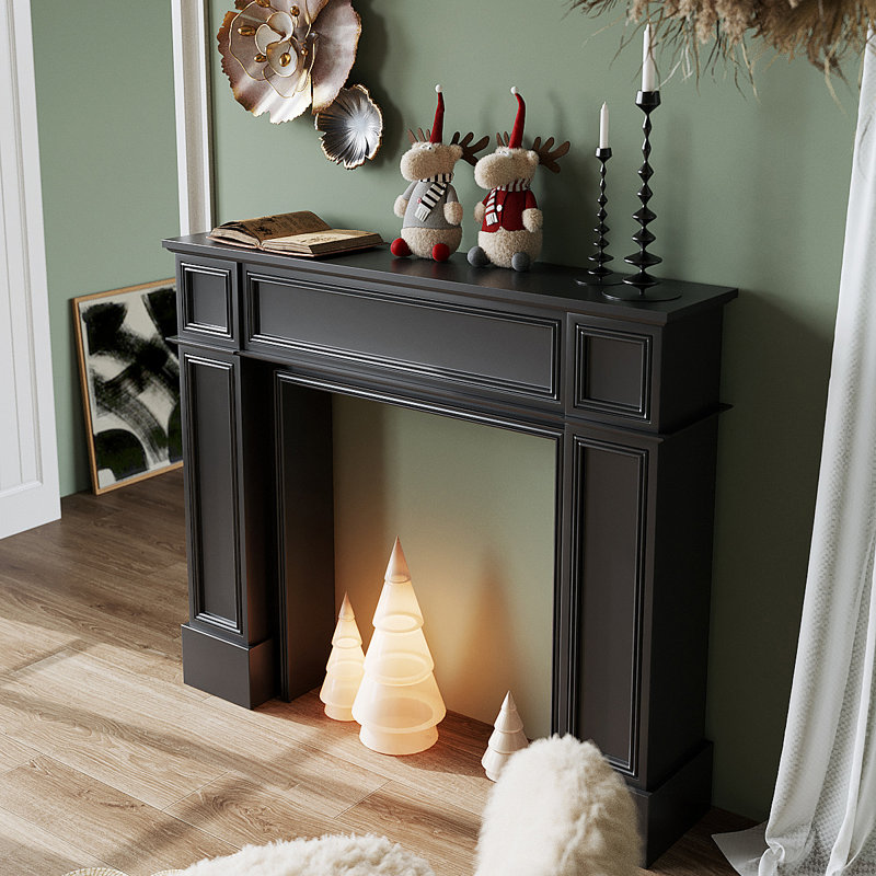 Tablette décorative American Retro, H 43,31 po x l 39,37 po x P 7,87 po, Noir