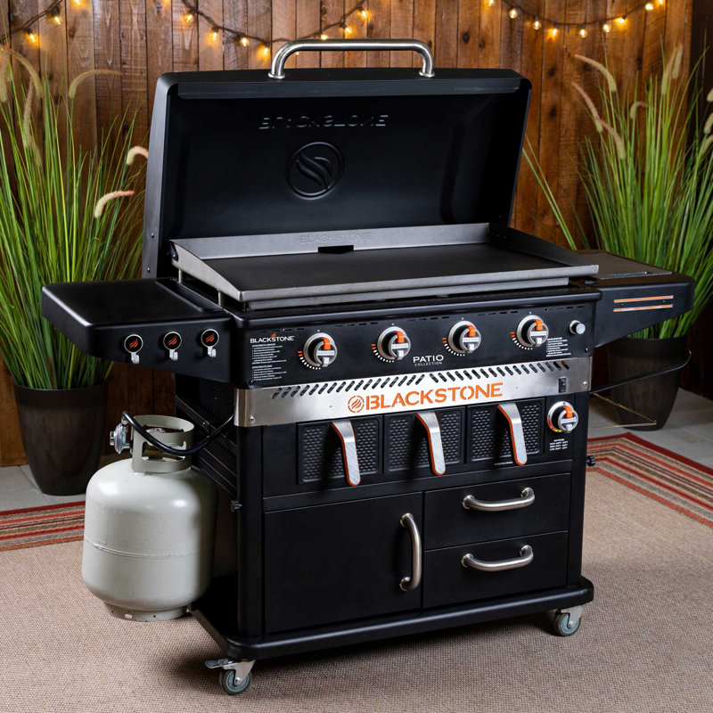 Blackstone Patio Series 36" Griddle Cooking Station With Air Fryer and Warming Drawer