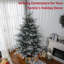 Arbre de Noël artificiel 7,5 pieds avec 1218 branches réalistes, base en acier, mécanisme d'ouverture automatique et feuillage vert luxuriant pour un décor festif