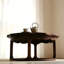 Table basse de style nordique en bois massif.-766202092