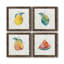 Happy Lemon - ensemble de 4 peintures sur toile encadrées-60149332-60149333