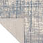 Tapis intérieur / extérieur en polypropylène tissé à la machine en ivoire / bleu-1734964395