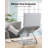 Support réglable pour ordinateur portable, argent
