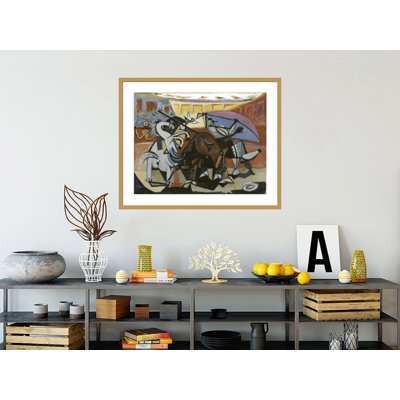 Corrida par Pablo Picasso, impression giclée sur cadre