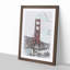 Golden Gate Bridge - Picture Frame Graphic Art Print-55733131-55733136