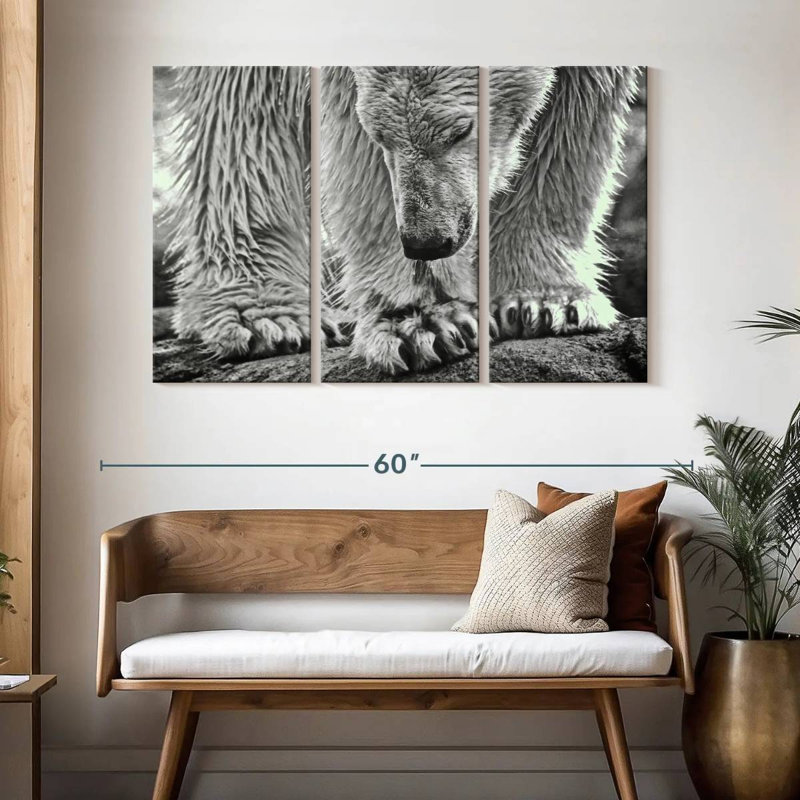 Wet Polar Bear, 32" H x 50" W