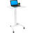 Mount-It! Adjustable Rolling Laptop Desk w/ Wheels, Standing Mobile Workstation Cart w/ Spring Lift