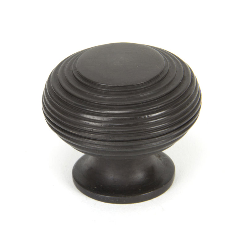 Beehive Cabinet Mushroom Knob, Aged Bronze