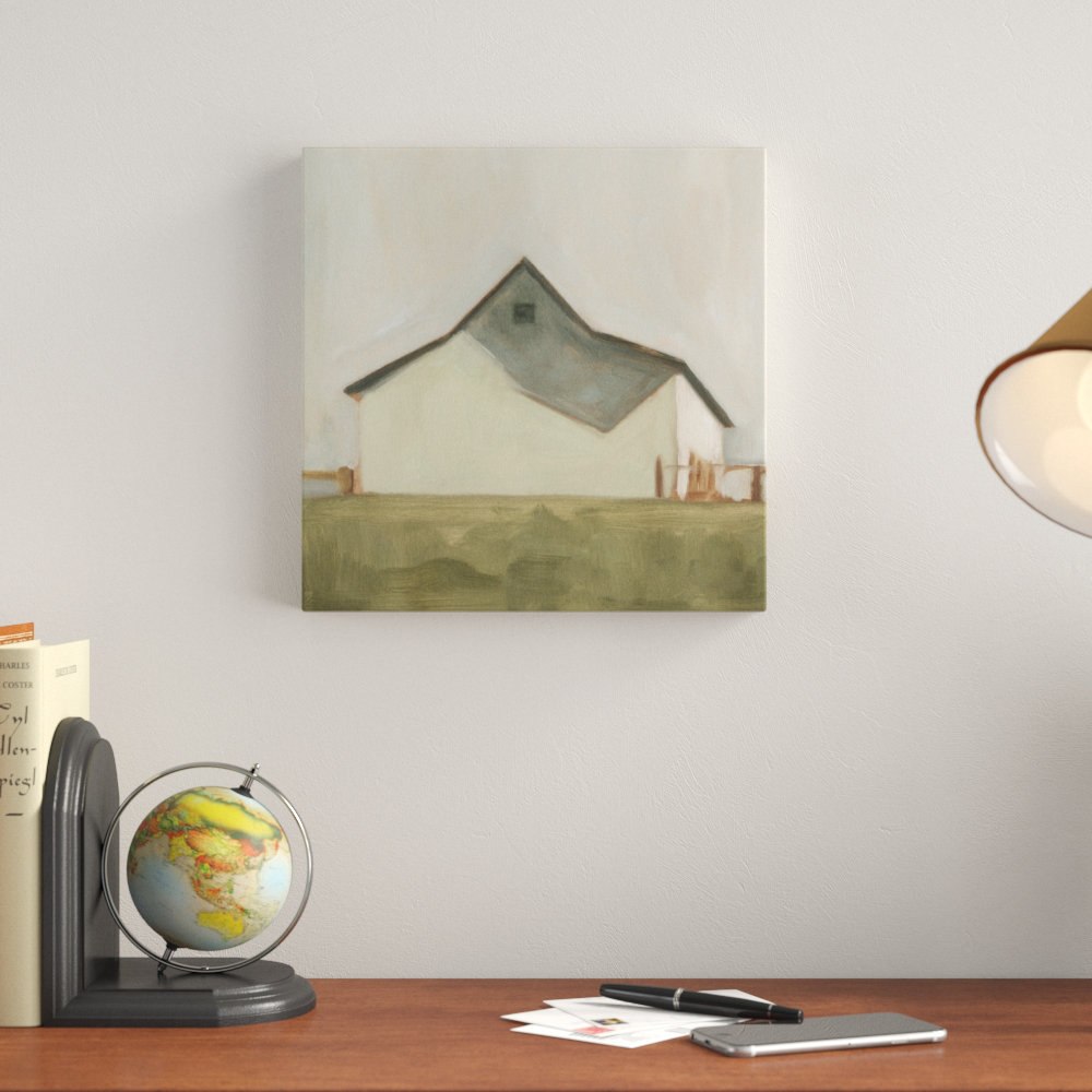 'Serene Barn V' by Emma Scarvey - Wrapped Canvas Painting on Canvas Three Posts™ 