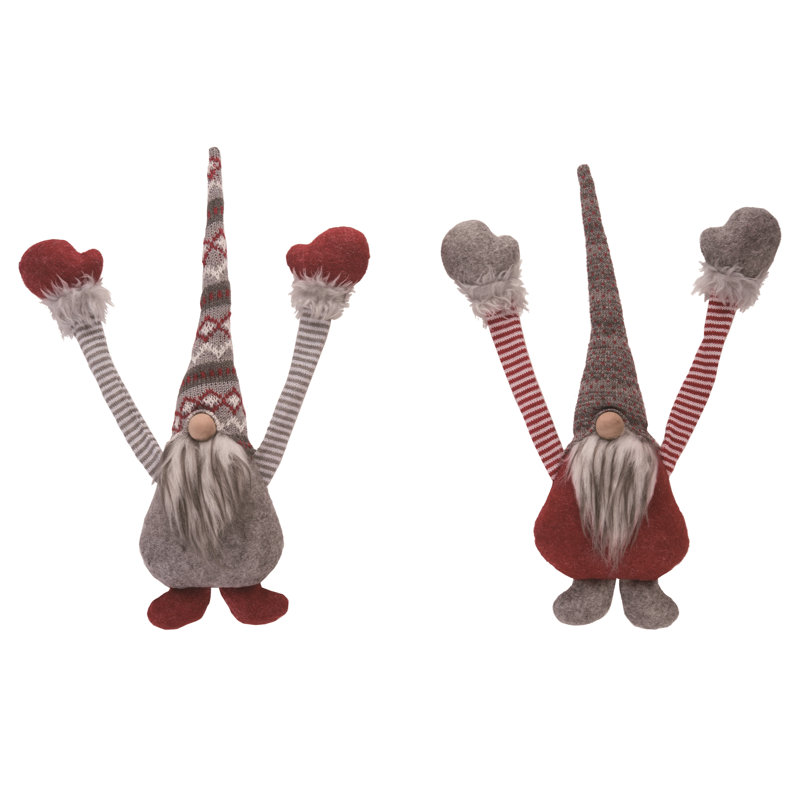  Ensemble de 2 décorations de Noël pour Noël en peluche