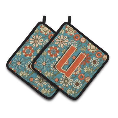 Fleur rétro Potholder