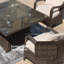4-Seat Square Fire Pit Table