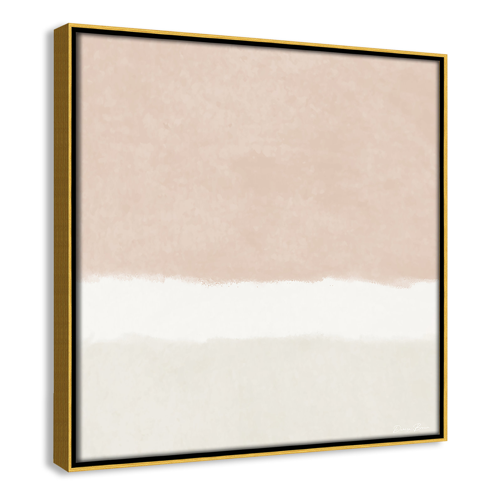Willadeene "Slate 2" Print, 13.5" H x 13.5" W, Gold Framed