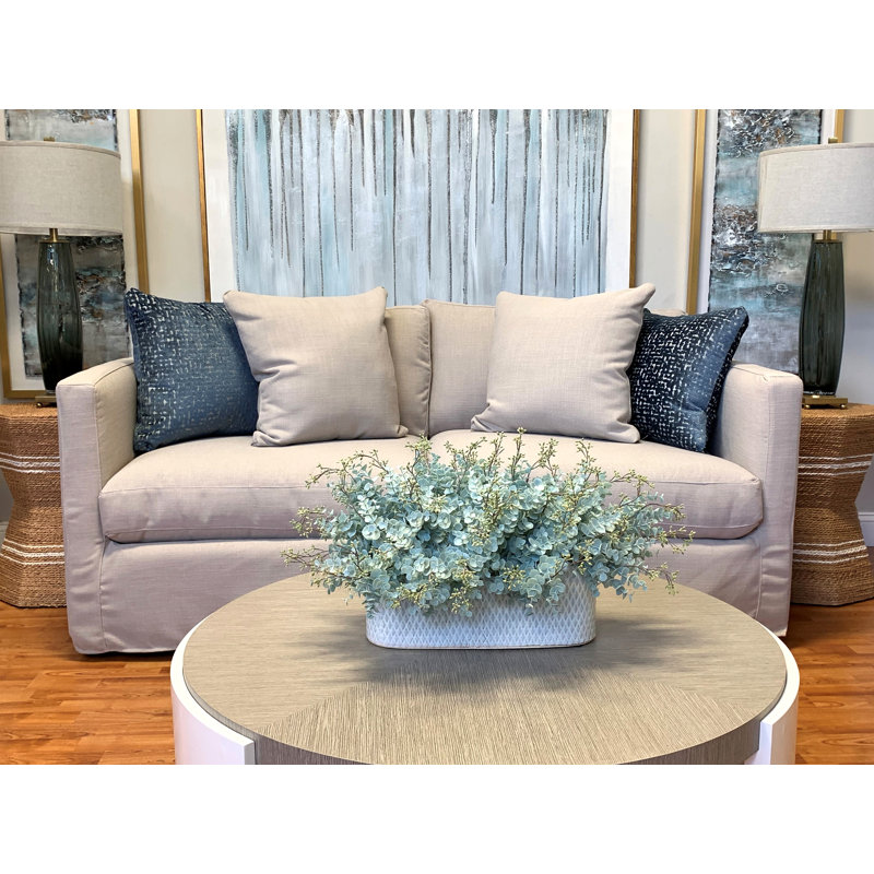 Everlasting Eucalyptus Floral Arrangements in Ceramic Pot