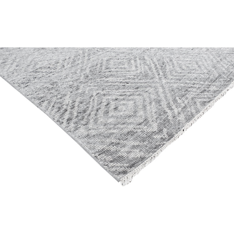Hand Woven Wool Geometric Area Rug, Rectangle 8'9" x 11'9"