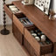 Buffet de rangement multifonctionnel en noyer noir-129098814