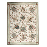 Hand-Knotted High-Quality Ivory and Beige Area Rug