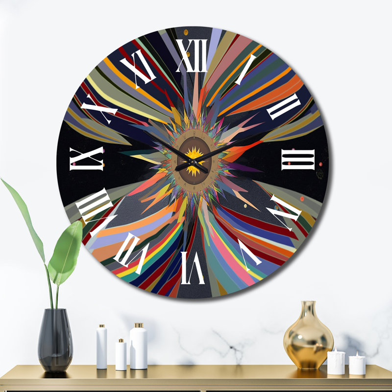 Horloge murale en métal, Très grand