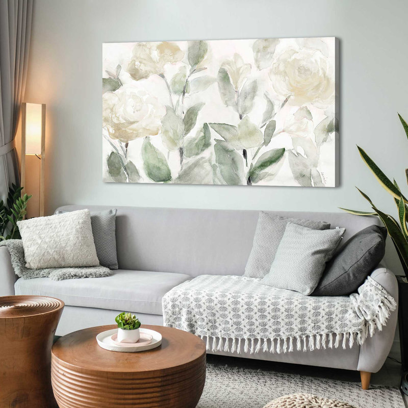 «Hello Spring» par Lanie Loreth - Peinture, Toile tendue, H 36 po x l 60 po x P 1,5 po