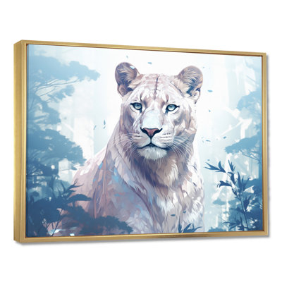 Décoration murale majestueuse cougar dans la jungle matinale léopard / guépard