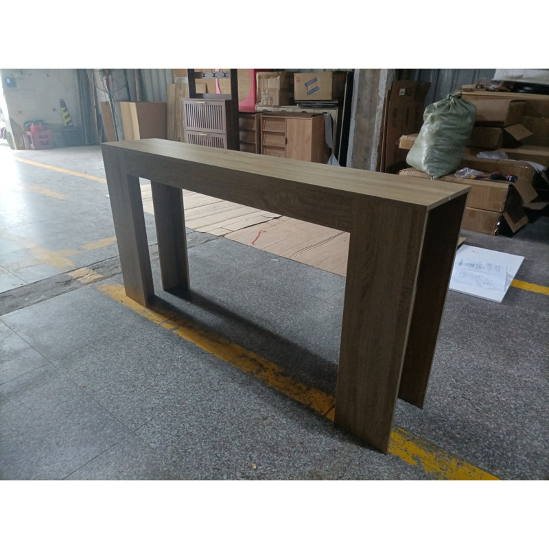 62.99Inch Extralong Entryway Table, Farmhouse Sofa Table Behind The Sofa, Decorative Table For Narrow Entrances In The Living Room, Hallway, Entrance, Or Foyer, Oakcolored Console Table