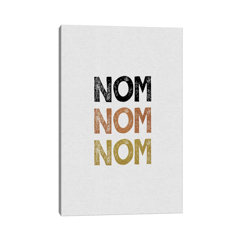 Nom Nom Nom by Orara Studio - Wrapped Canvas Gallery-Wrapped Canvas Giclée, 20.32 cm H x 30.48 cm W
