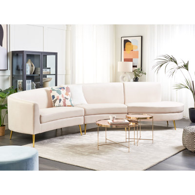 Busick 4 Seater Velvet Sofa