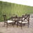La Jolla Round Outdoor Dining Table Umbrella Hole , 48 " W 48 " D