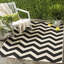 Napoleon Indoor/ Outdoor Black/Neutral Rug-15827197