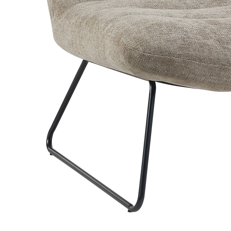 Soft Touch Fabric Lounge Chair, Taupe