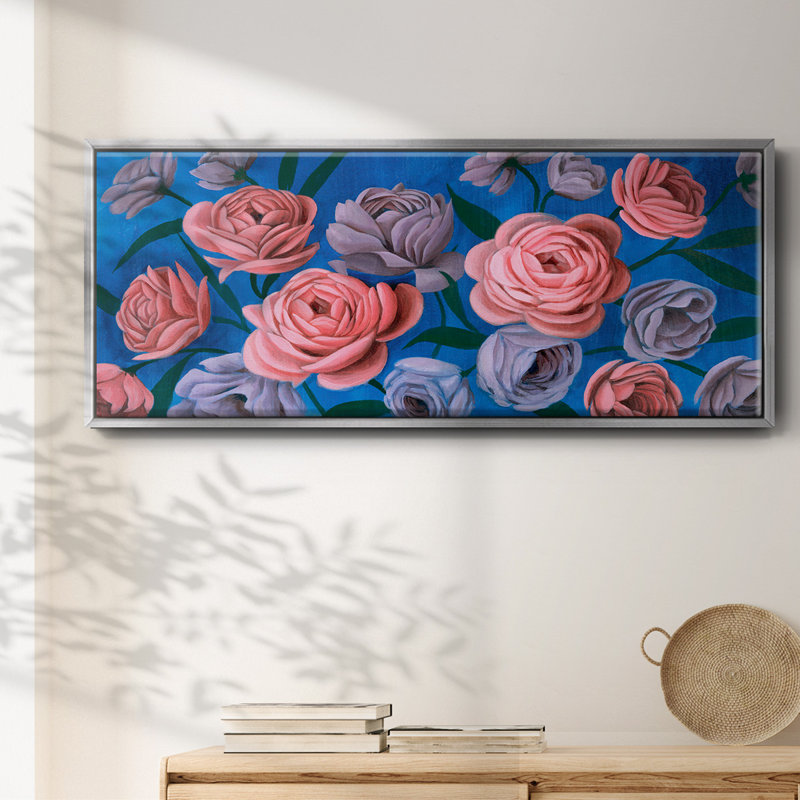 Layered Petals III- Framed Canvas
