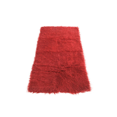 4 Ft Runner Priester Burgundy Rug
