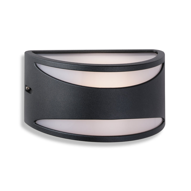 Meridian 13cm H Outdoor Flush Mount, No, Black