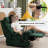 Simple Modern Swivel Recliner with Phone Holder-179479164