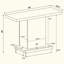 Console à piédestal en bois d'ingénierie
