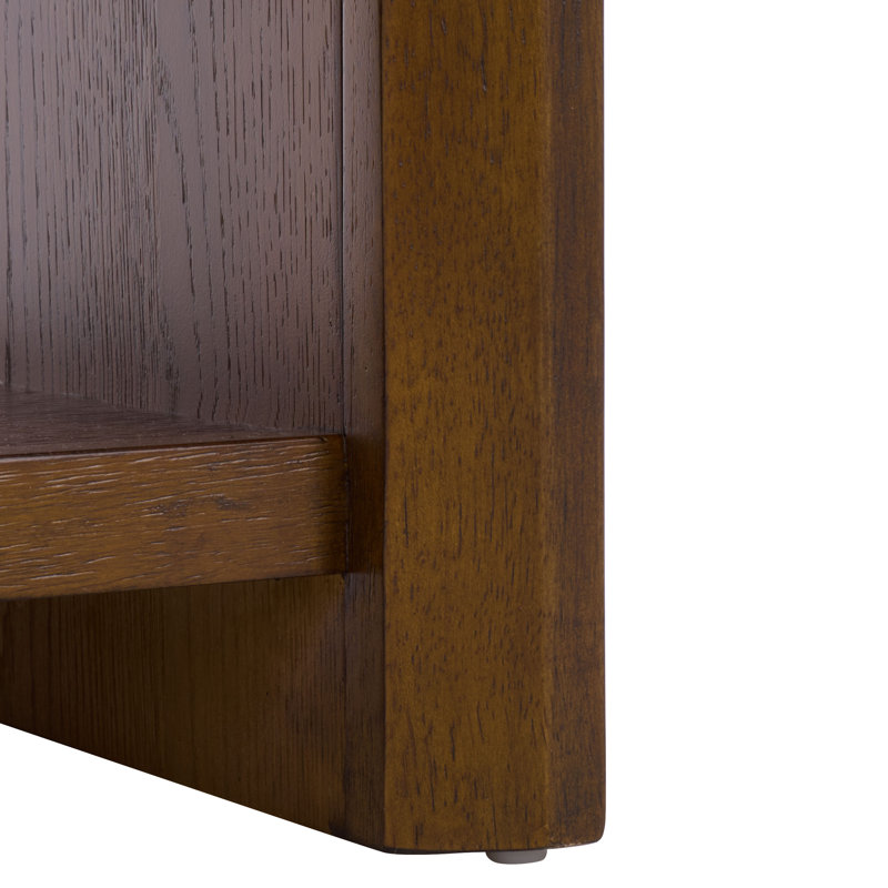 Darnell Wood 1 Drawer Nightstand, Medium Oak
