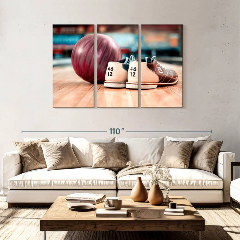 Tonight We Bowl, 48" H x 74" W