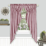 Desilva Plaid Cotton Blend 72'' W Window Valance