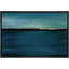 «Minimal Landscape IDEA4WALL», reproduction d'art sur toile encadrée, bleu sarcelle, coups de toile abstraits, impression sur toile, impression sur toile-91481746-91481744