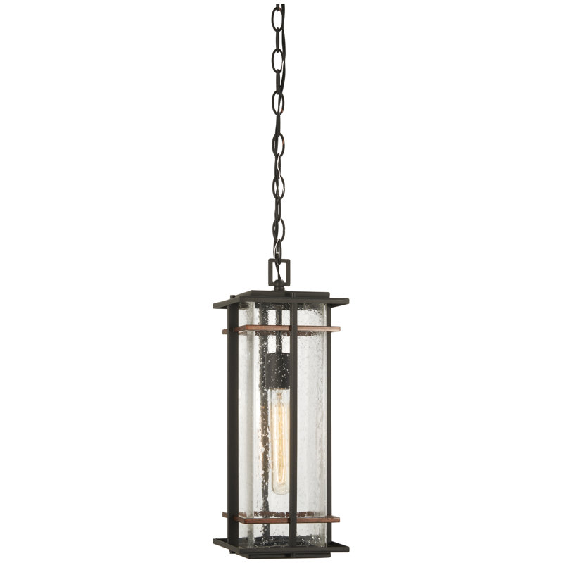 Lanterne suspendue d’extérieur h 20,25 po 1 ampoule noir Plaisance