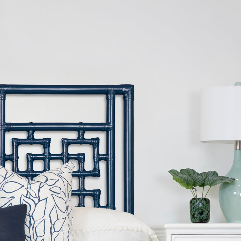 Lit standard bas Palm Springs, Bleu marine, Simple TG