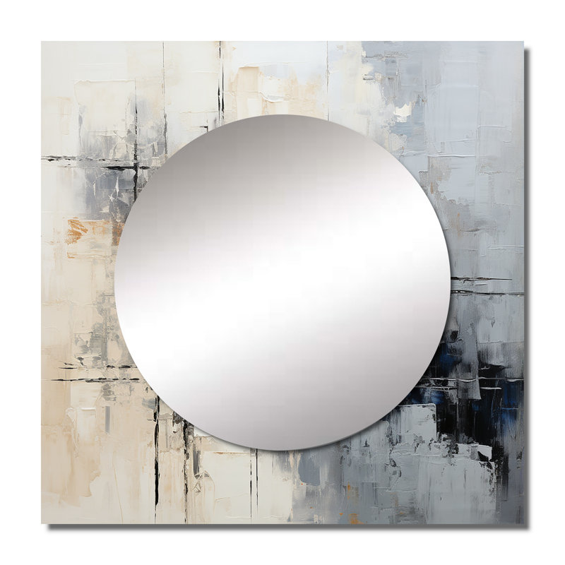 Kheo - Winter Landscape Large Square Mirror Wall Decor For Bedroom, 23" x 23"
