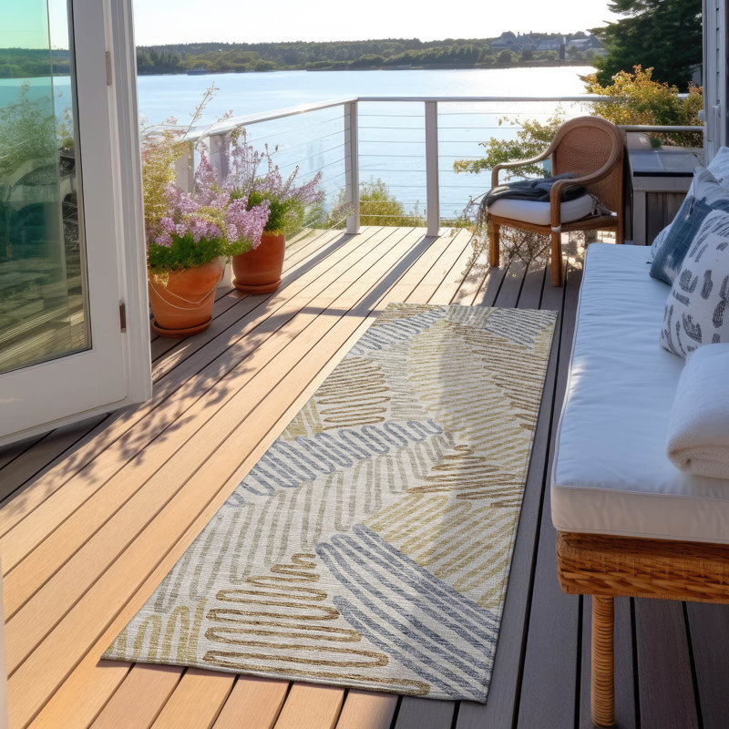 Tapis intérieur / extérieur Maliana, Tapis de couloir 2 pi 3 po x 7 pi 6 po