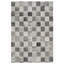Tapis gris ivoire à carreaux carrés Abani-1233255199
