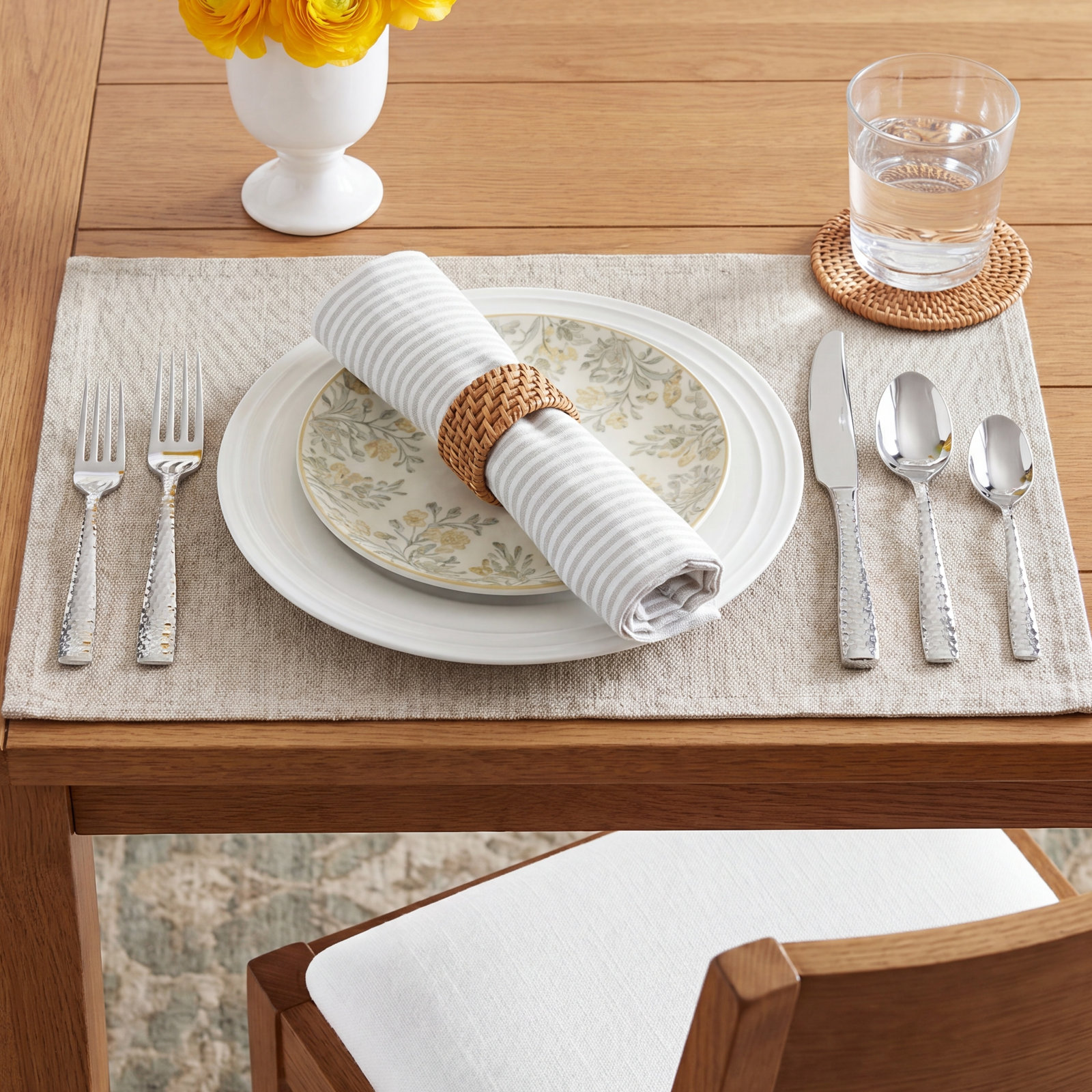 Fortessa Lucca Stainless Steel Flatware Set, Service for 4